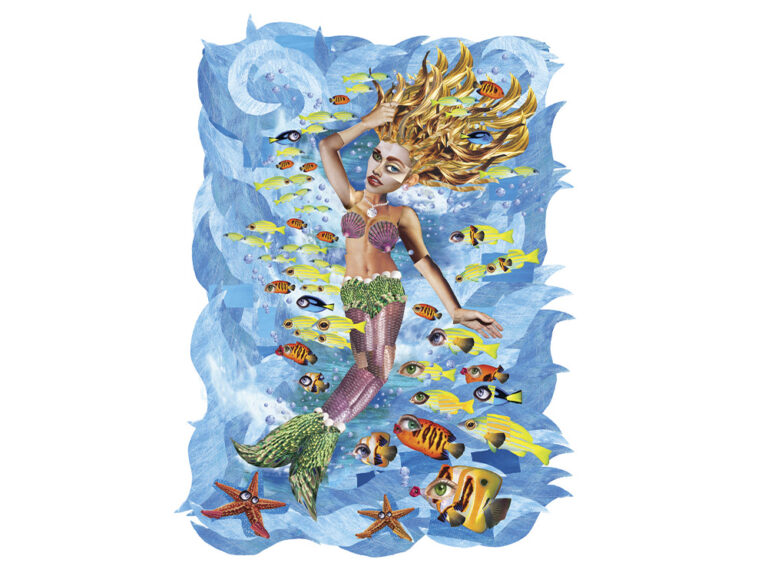 collage mermaid